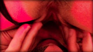 My slave licks my pussy after fucking, cleans my wet pussy, eat pussy, eat pussy, linking pussy