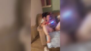 I let horny guy film me from his point of view up my skirt and open my legs wide and tease him