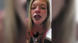 Bmlacklipstick smoking close-up @lotte_naughtygirl