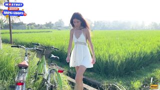 Cute Rice Picker Girl 18 y.o. Fucks New Boss On His Farm - Creampie - Katty West