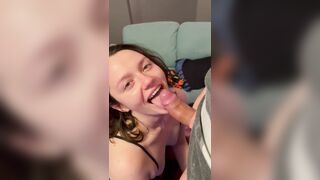 Cute Young Real Amateur Wife Throat Training