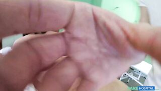Cheating Wife fucks her Doctor as soon as her Husband leaves the room - Fake Hospital