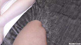 Peeked camera in wet cunt of a chubby teen & cum on ass skinny Asian slut!