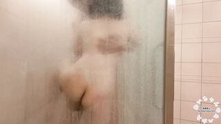 お風呂で。