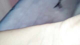 Hairy brunette pussy, big tits, sensual hairy woman in the kitchen.