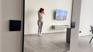 Stretching in a Tight Bodysuit – Can You Handle This View