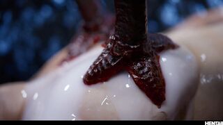 Nezuko Demon Slayer Cosplay 3d Anime Hentai Monster FUCK - The Return of Rae Lil Black Sexy Big Tits