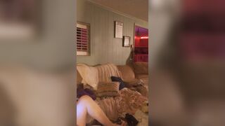 Girl gets horny while playing games and then wants to jerk me off until I cum for her (Full Video)