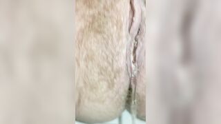 Perv Milf's Pee Diary: Hairy Pissing with a Huge Anal Fart Both Holes Mega Close up