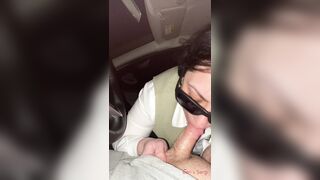 POV Blowjob in the car after work