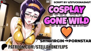 Your Shy Cosplay Crush Films Herself Begging for Your Dick As Faye Valentine | F4M Audio Roleplay