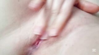 Soft sighs as I touch myself