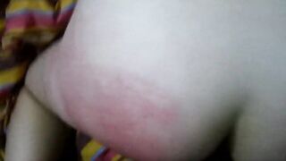 Hot Tattooed PAWG girlfriend takes it up her ass for the first time on camera