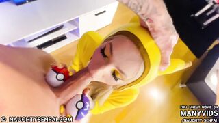 POKÉMON PIKA SLUT (Extended Cut) - Pikachu Cosplay Girl, Real Hentai, Ahegao Face, Feet, Rough Sex