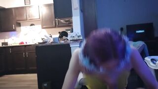 Sexy Cyber Elf gives amazing blowjob, gets fucked & dominated hard by big cock, and creampied