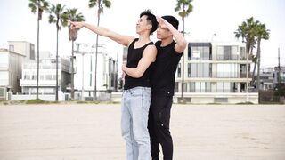 Asian boys make love and feed each other cum (snowballing)