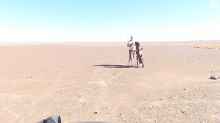 Sexcation Part 3 - bathing in the middle of the desert a nd giving daddy a blowjob