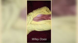 Wifey looks amazing in this hot braless shirt