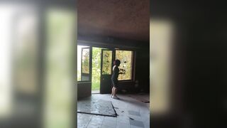 In the abandoned RUIN I get fucked by the worker!