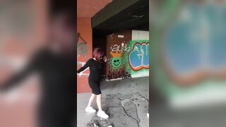 In the abandoned RUIN I get fucked by the worker!