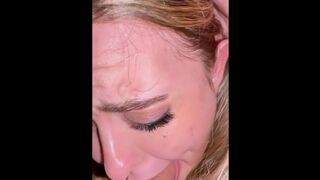 I open my mouth and let him play with his favorite fuck doll