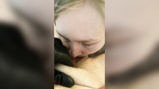POV Lesbian Oral Slut Sucking My Big Clit