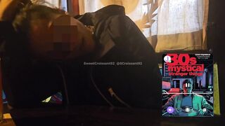 She's cumming like crazy in a public bar with remote-controlled vibrators. She asks to stop...
