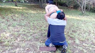 I Love Mouth Fucking My Husband's Brother in Outdoor - Indian Milf Dick Sucking - Blowjob Sound