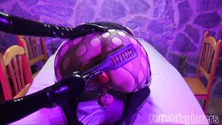 ANAL stretching training for CHASTITY SISSY slave