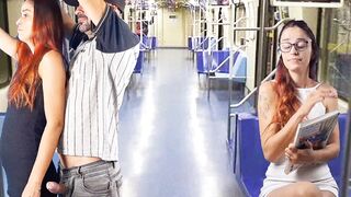 Blowjob on the bus in public!