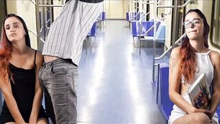 Blowjob on the bus in public!