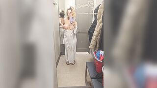 Masturbating and ACCIDENTAL Squirt in Target Changing Room!