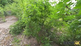 HUNT4K. Naughty Russian whore doesn’t care about her BF and fucked a stranger in public
