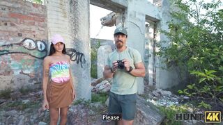 HUNT4K. Naughty Russian whore doesn’t care about her BF and fucked a stranger in public