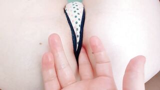 Playing with my tight little pussy without pause