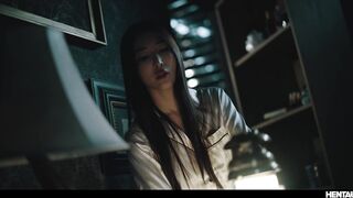 Real Life Anime Girl gets Caged by Hentai Monster at Haunted House - Emiri Hardcore Japanese Porn