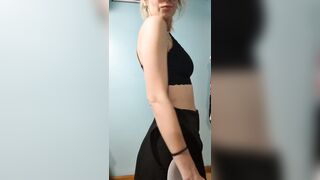 Dress up In Black Smoth Bra and Dress.