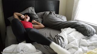 Stretching and Yawning In Bed