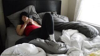 Stretching and Yawning In Bed