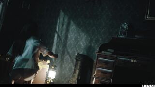 Japanese Hentai Horror - Asian Girl Trapped in Haunted Manor Box Like Real Life Anime Scene