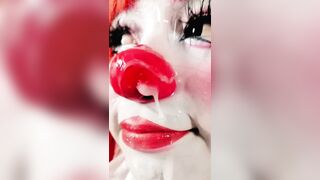 Redhead Clown's First POV Tit Job & Facial (full vid on onlyfans!)