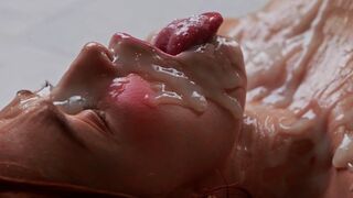 Sexy Redhead Maid Clones Will Make You CUM - Jia Lissa Solo Girl Masturbating Ahegao Bukkake