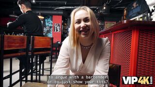 VIP4K. I'm brave enough to fuck a stranger in the bar