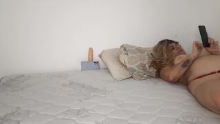 Brazilian MILF enjoying herself with vibrator.
