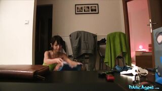 Public Agent - real Japanese student tourist lost in the city shares a hotel room with me