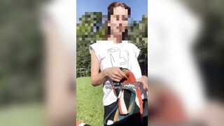 Farm Slut Strips Naked And Masturbates Outdoors While You Watch Her Wet Cunt