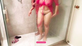 Indian MILF’s Wild Shower Sex with Step Dad - Rough Anal, Deep Throat, Hair Pulling & Moaning