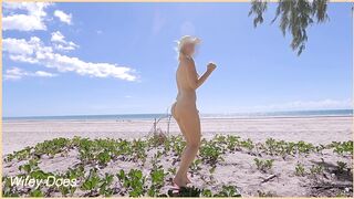Wifey is outdoors fully nude showing her perfect body