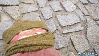 Public Agent Big tits hitchhiker Nicole Rae big dick public pov blowjob