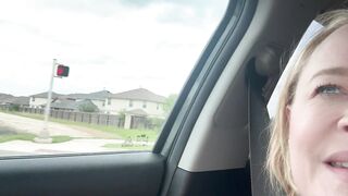 Masturbating in the Car and Soaking my Leggings in Public